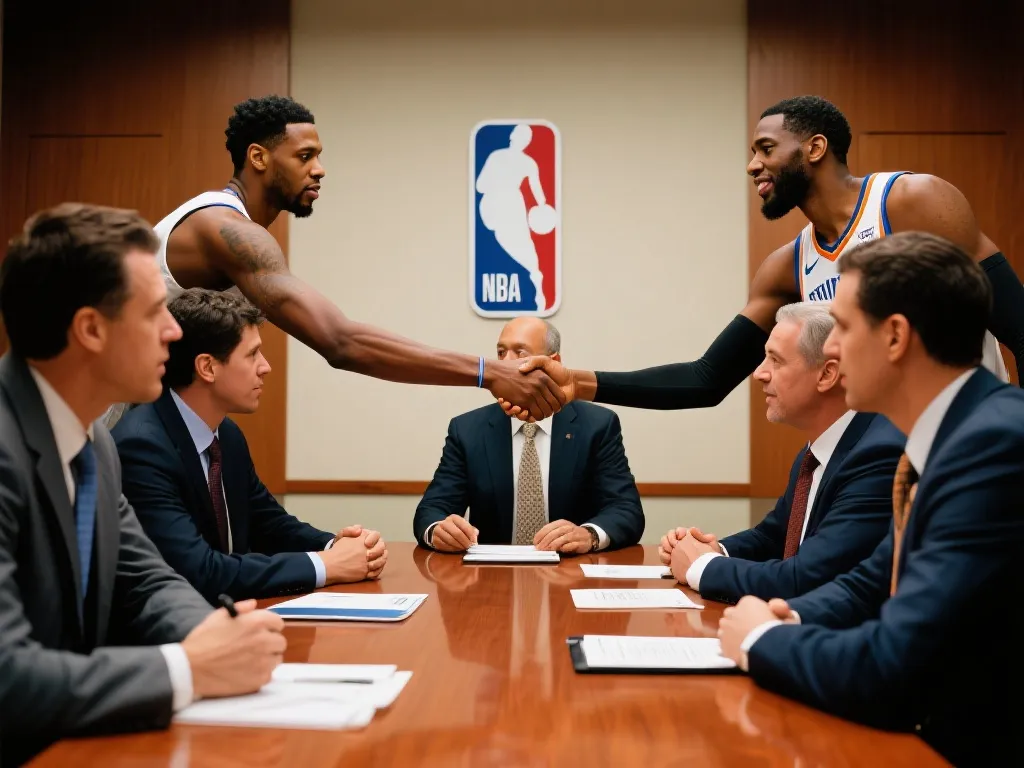 谈判桌上的火花：NBA球员工会与联盟的赛季新篇章
